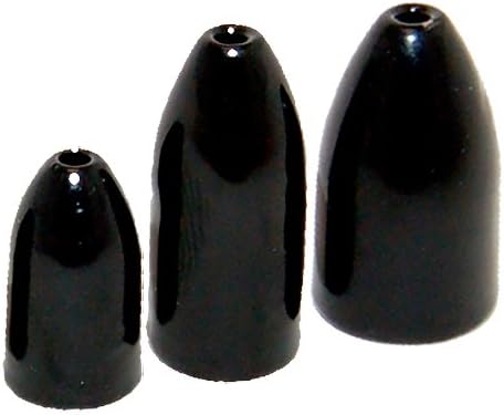 Bullet Weights Worm Weight Black 3/8oz 5 Pack