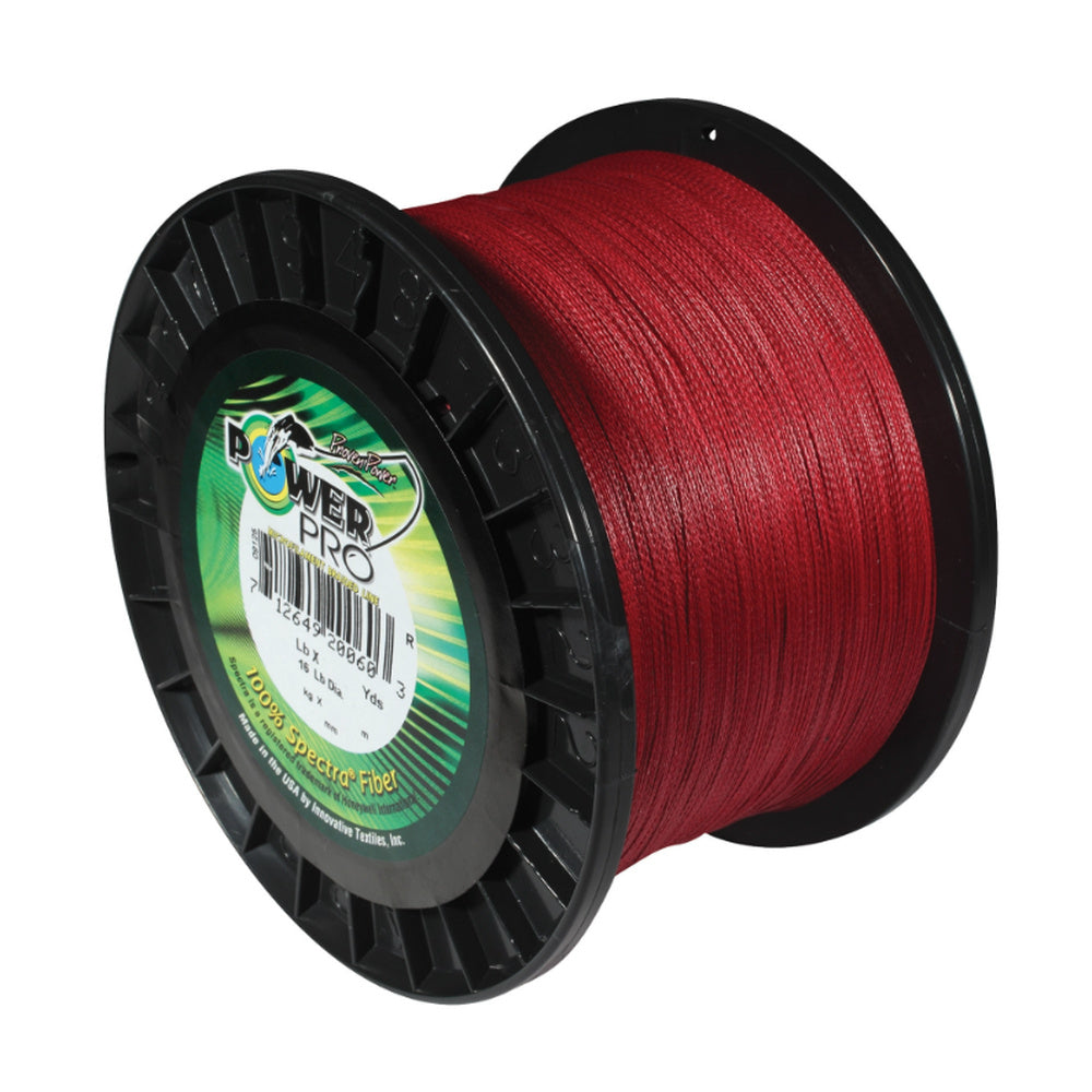 Power Pro Original Spectra Vermilion Red Braided Line (150,300,500,1500yd)