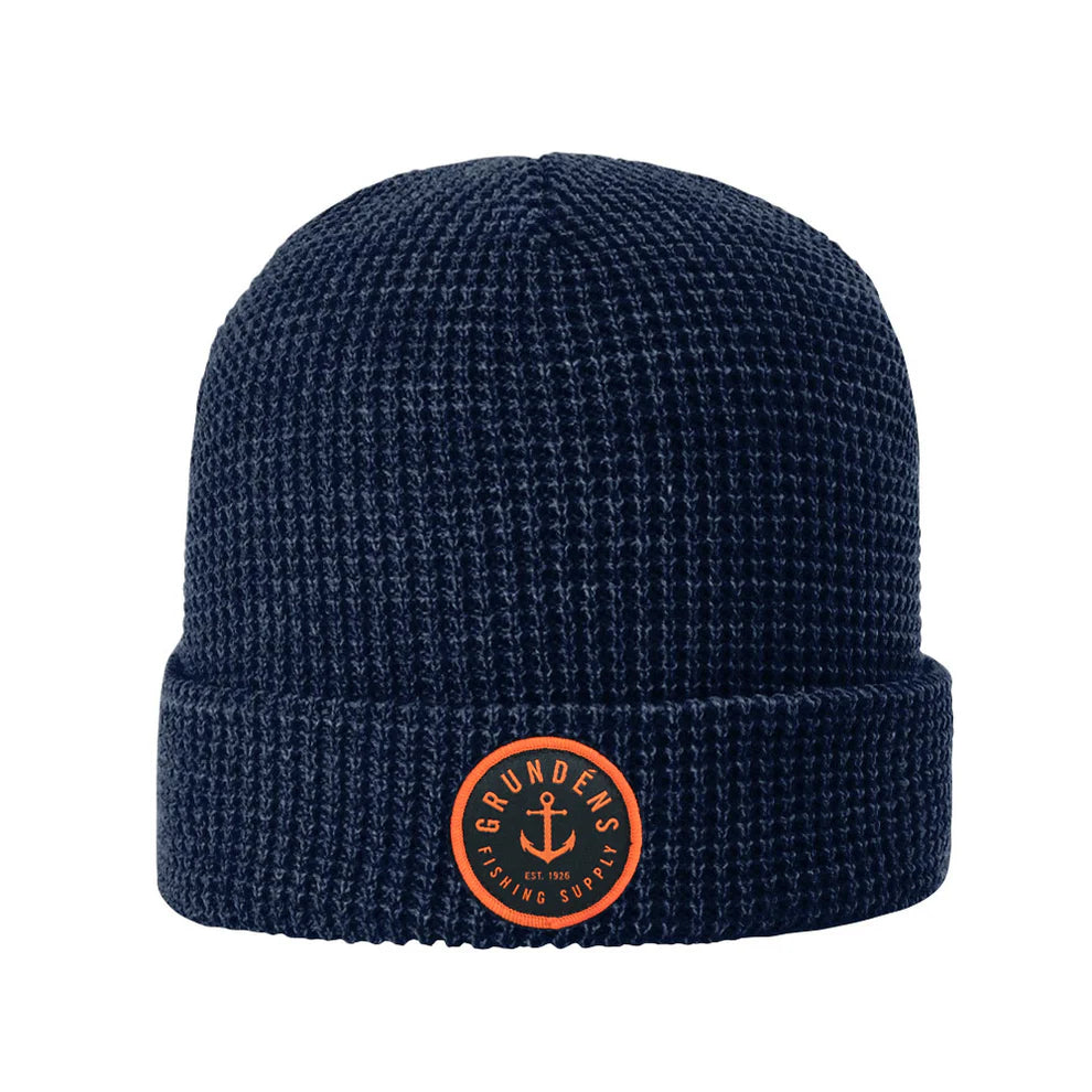 Grundens Anchor Waffle Beanies