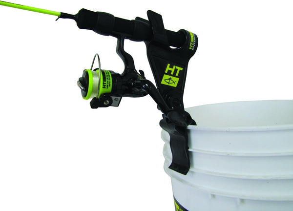 fishing rod bucket holder 2 Pcs Holder- Ice Pole Racks for Almost Any Ice Rods on Your Bucket (Black) : Sports & Outdoors Unique DesignSlotted design on each fishing rod holder tube also allows enough storage place for fishing reels Fishing Rod Holder | Five