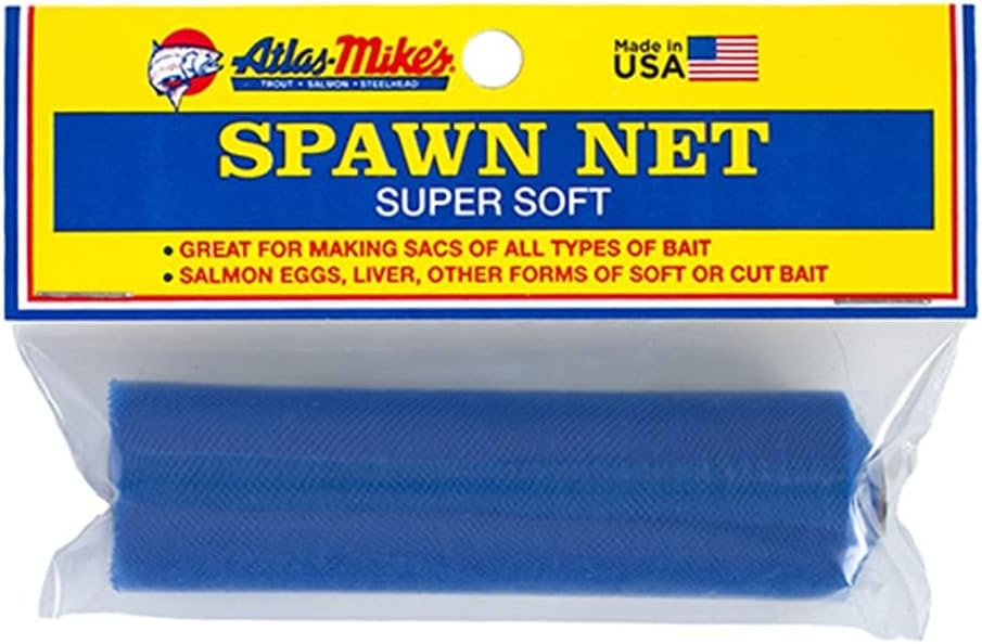 Atlas-Mike's 55069 Spawn Net 4" x 4" Squares Blue, 50 Sqs/Pkg.