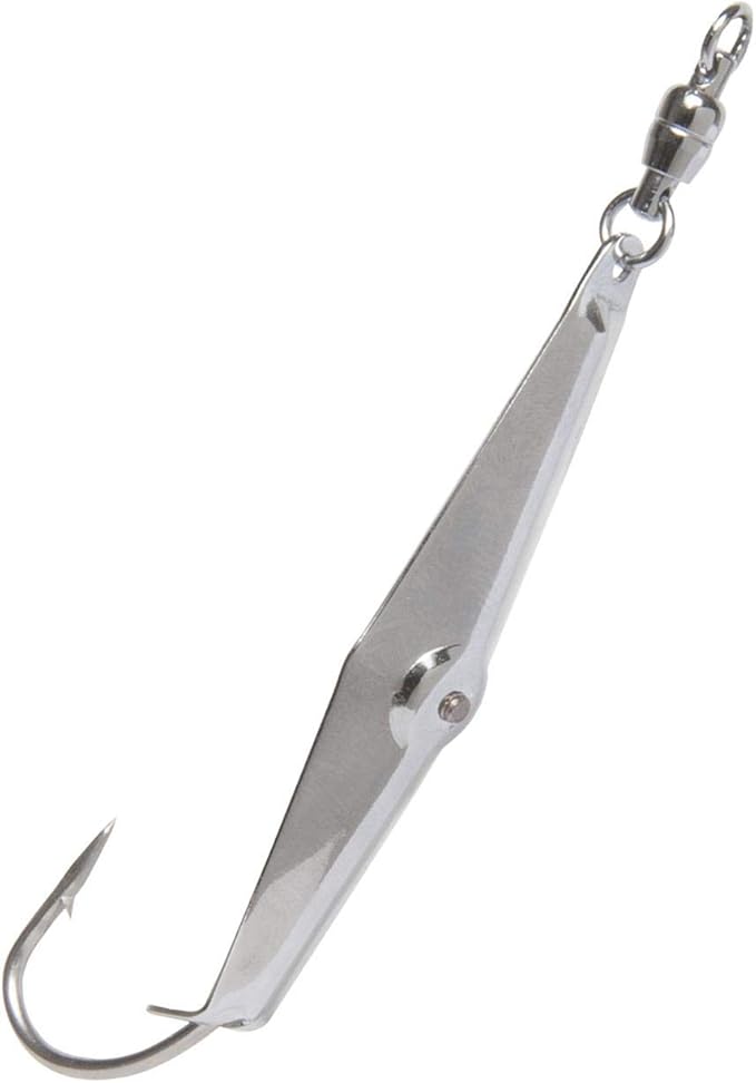 Clarkspoon 0BB Spoon Squid #0 Silver with sz 2 ball bearing swivel