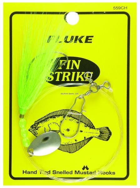 Fin Strike 559 Fluke Rig Wide Gap Bucktail Spinner w/Sinker Snap