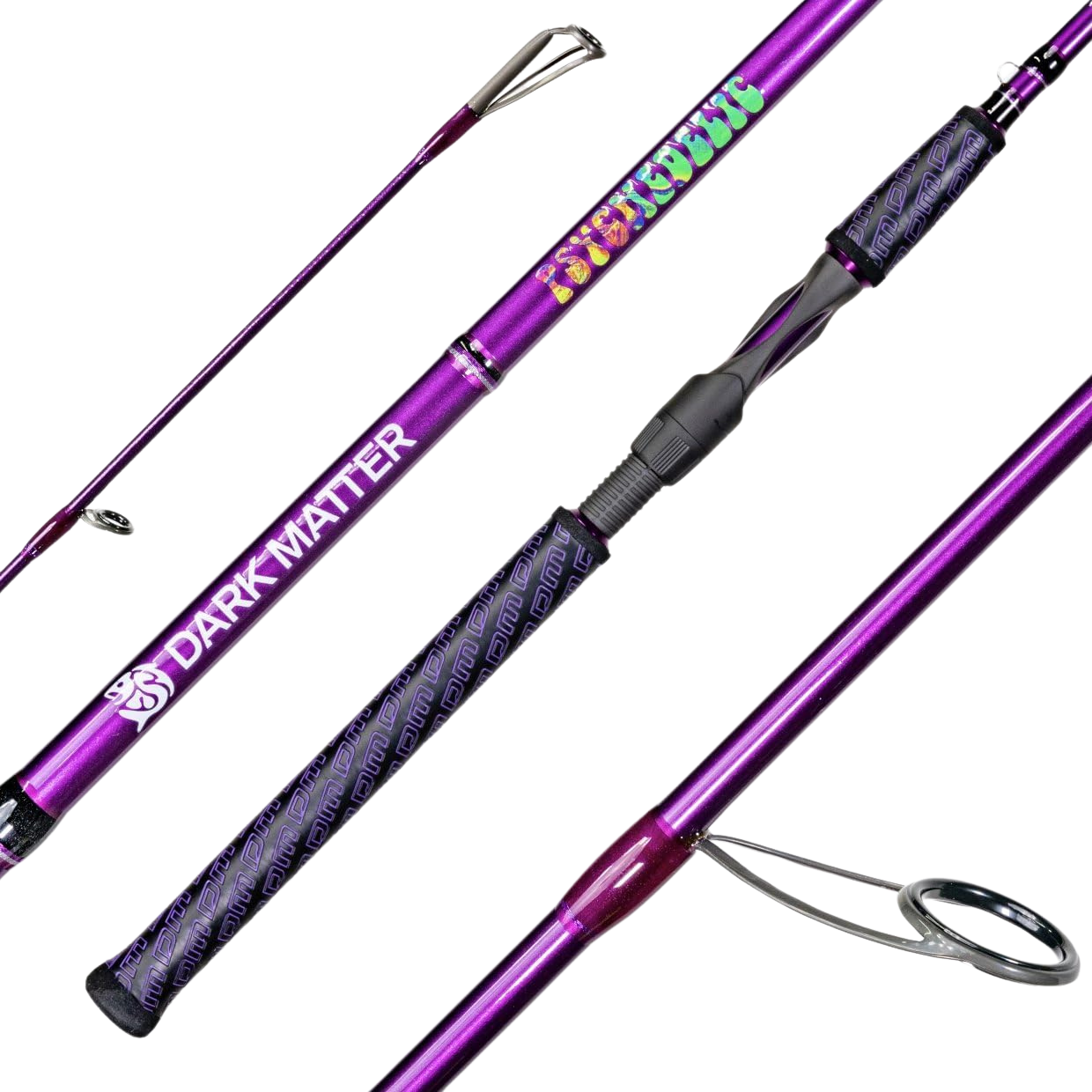 Dark Matter Fishaholic Inshore Spinning Rod, 7', Purple