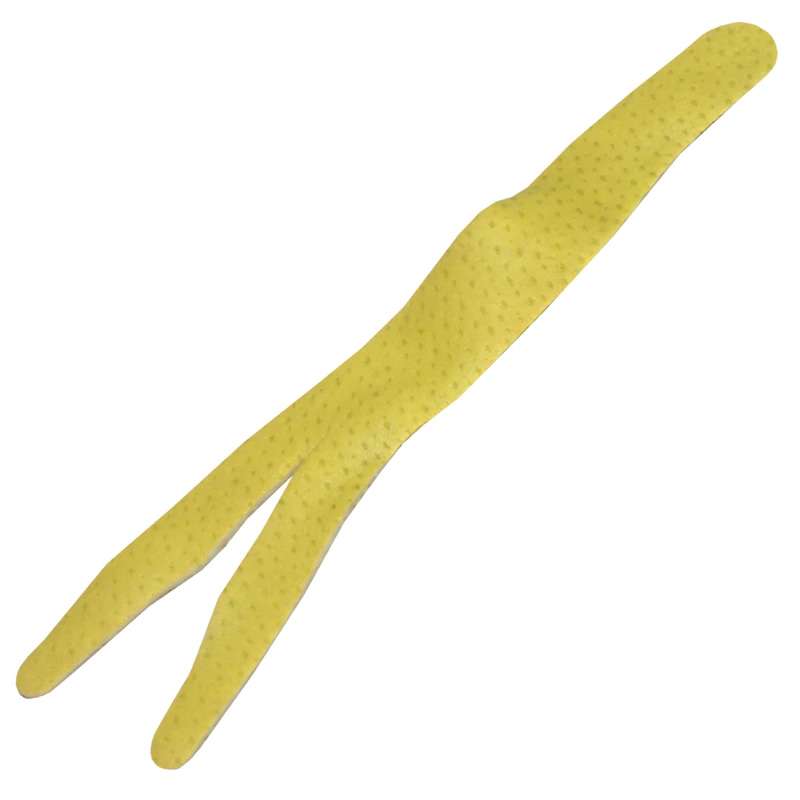 Uncle Josh 7" Forked Tail Sea Strip-Yellow 3 Per Jar