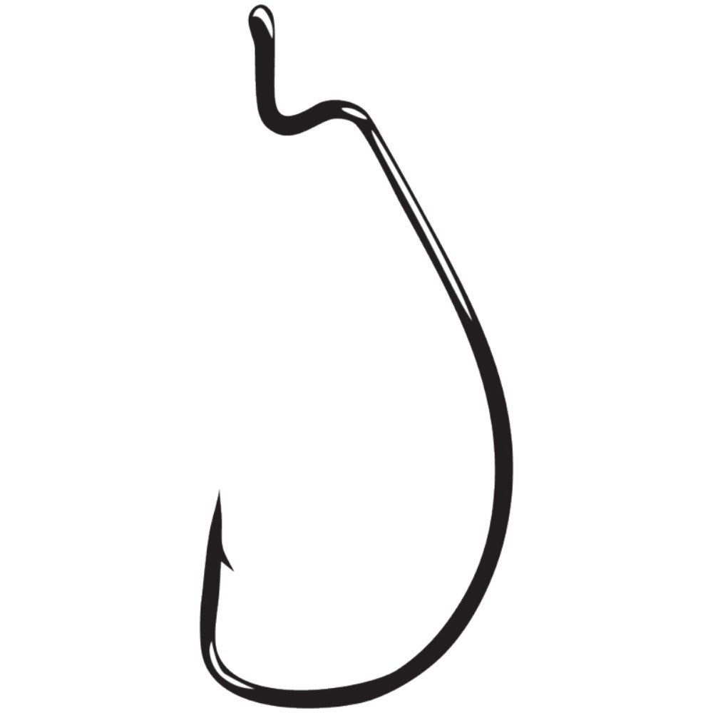 Gamakatsu Worm Hook, Needle Point, Offset Shank, Extra Wide Gap, 25pk