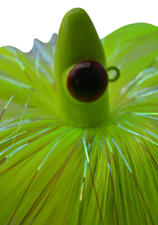 Blue Water Candy Spire Parachute Lure, 8oz, Chartreuse