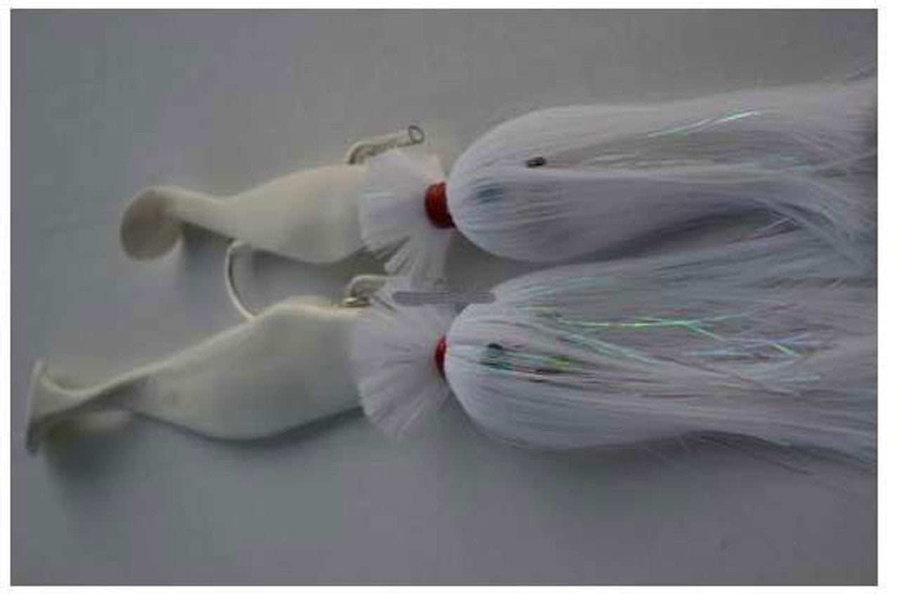 Blue Water Candy 60201 Parachute Rig, 6"/9", 6 oz/2 oz, Shad White
