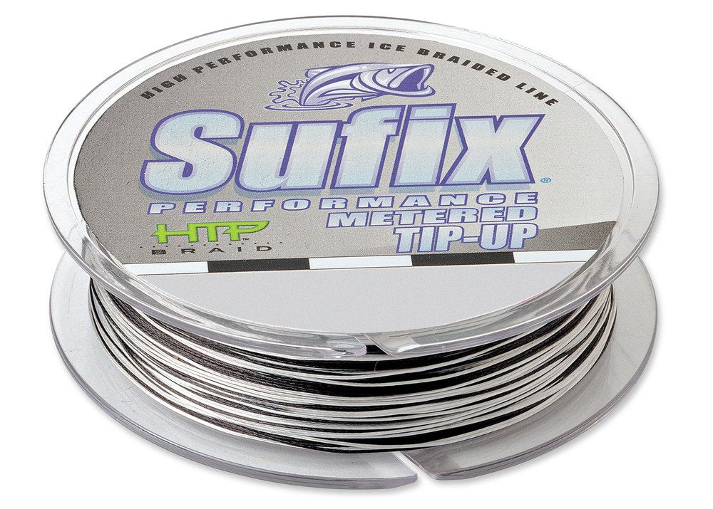 Sufix Performance Tip Up Braided Line 50yd Spools Black and Metered