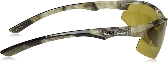 Spiderwire Terror Eyes Sunglasses, L/XL, Matte Camo/Amber