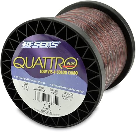 Hi-Seas Quattro Monofilament Line 20lb 5200yd