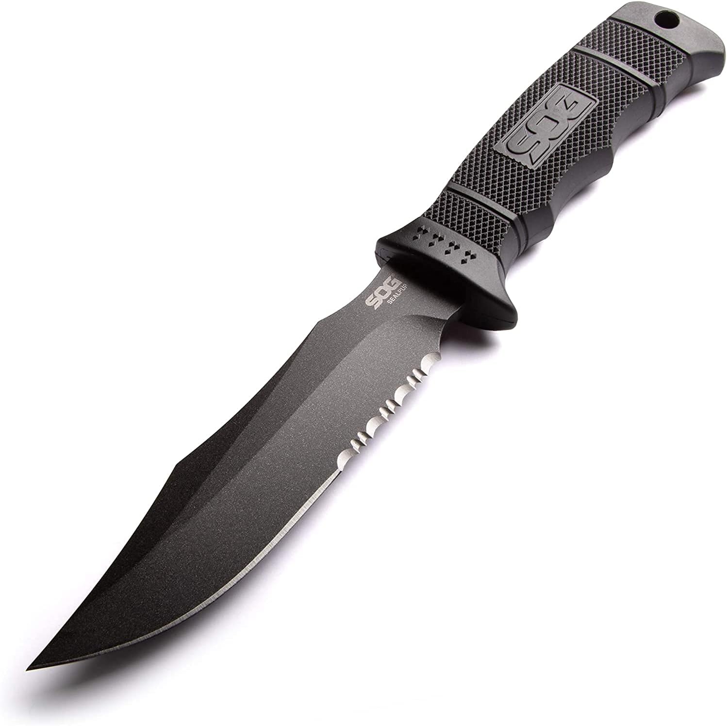 SOG Seal Pup Fixed Blade Knife with Nylon Sheath, 4.75"