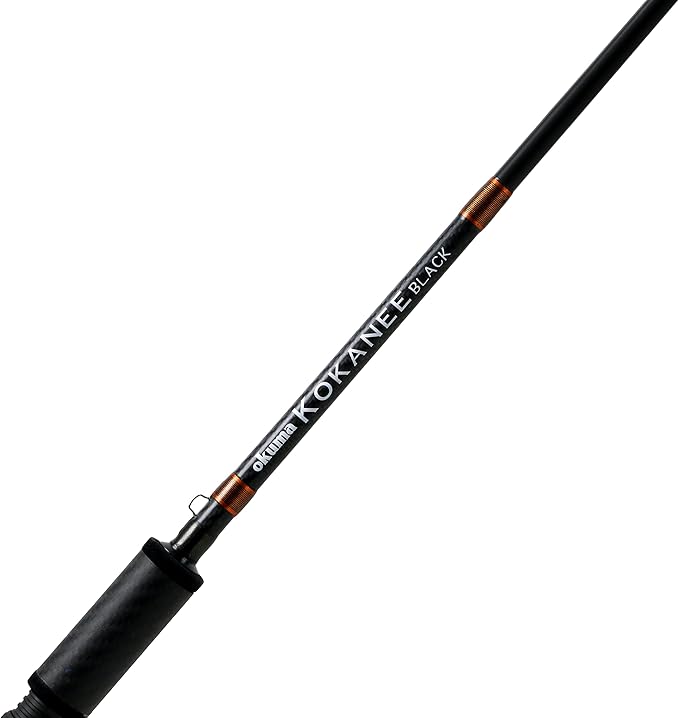 Okuma KB-C-802ML Kokanee Black 8' 2 piece Medium Light Bait Cast Rod