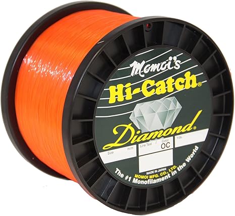 Momoi Hi-Catch Diamond Mono Line 80lb 3000yd Orange Crush
