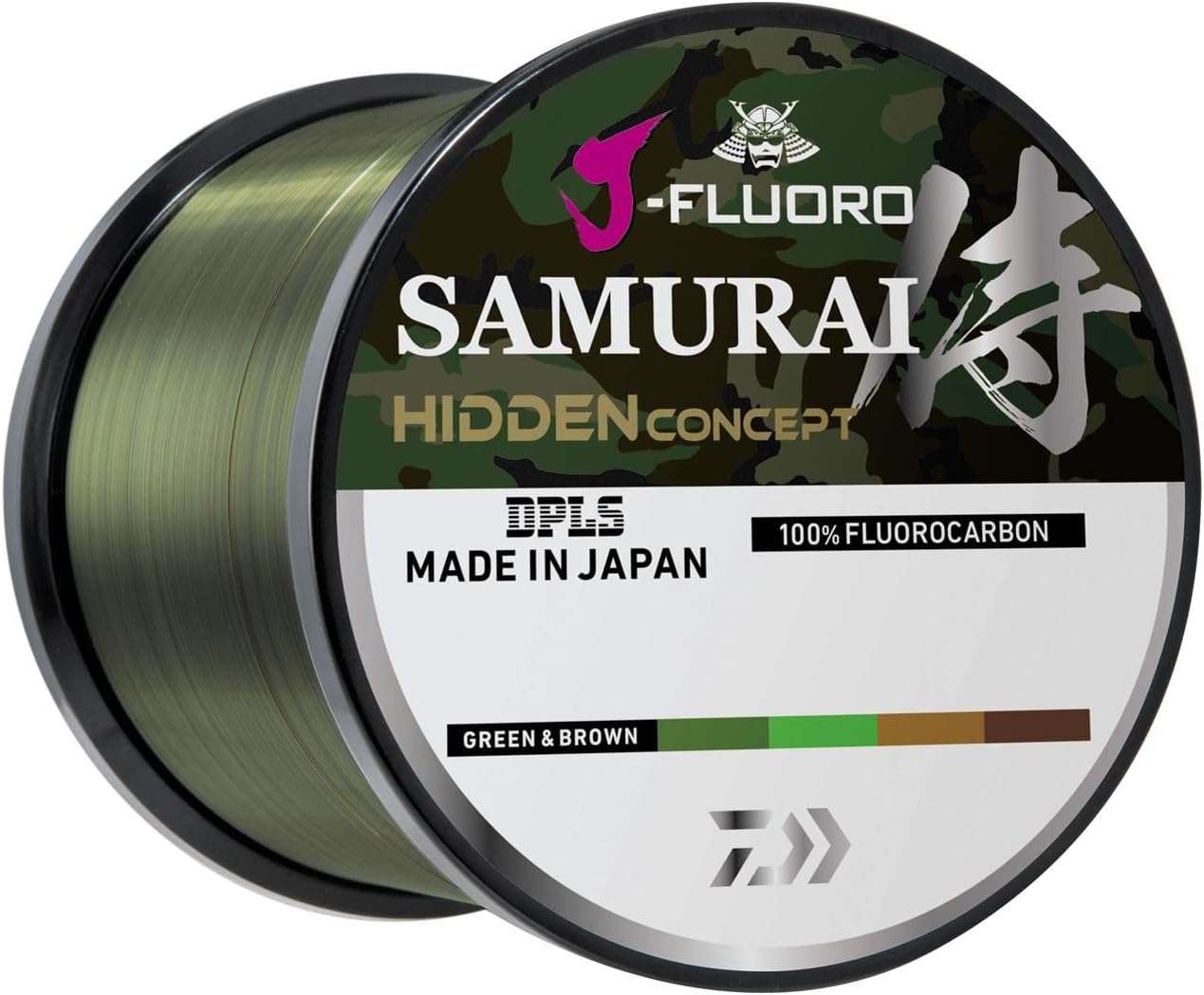 Daiwa J-Fluoro Samurai Hidden Fluorocarbon Line, 18lb, 1000yd