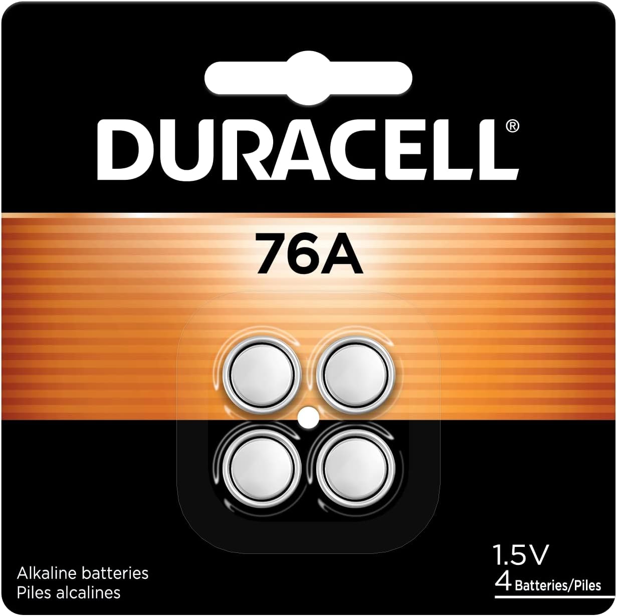 Duracell DUR76AB4PK 76A Medical Alkaline Battery 4 Pack