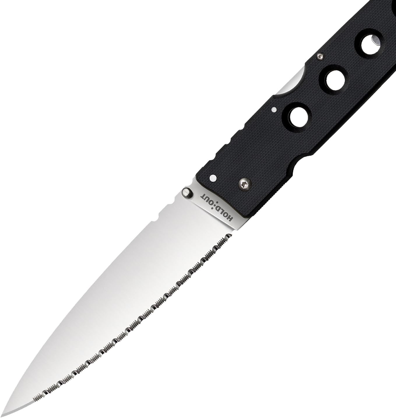 Cold Steel Hold Out Folding Kinfe, 6" Serrated Edge