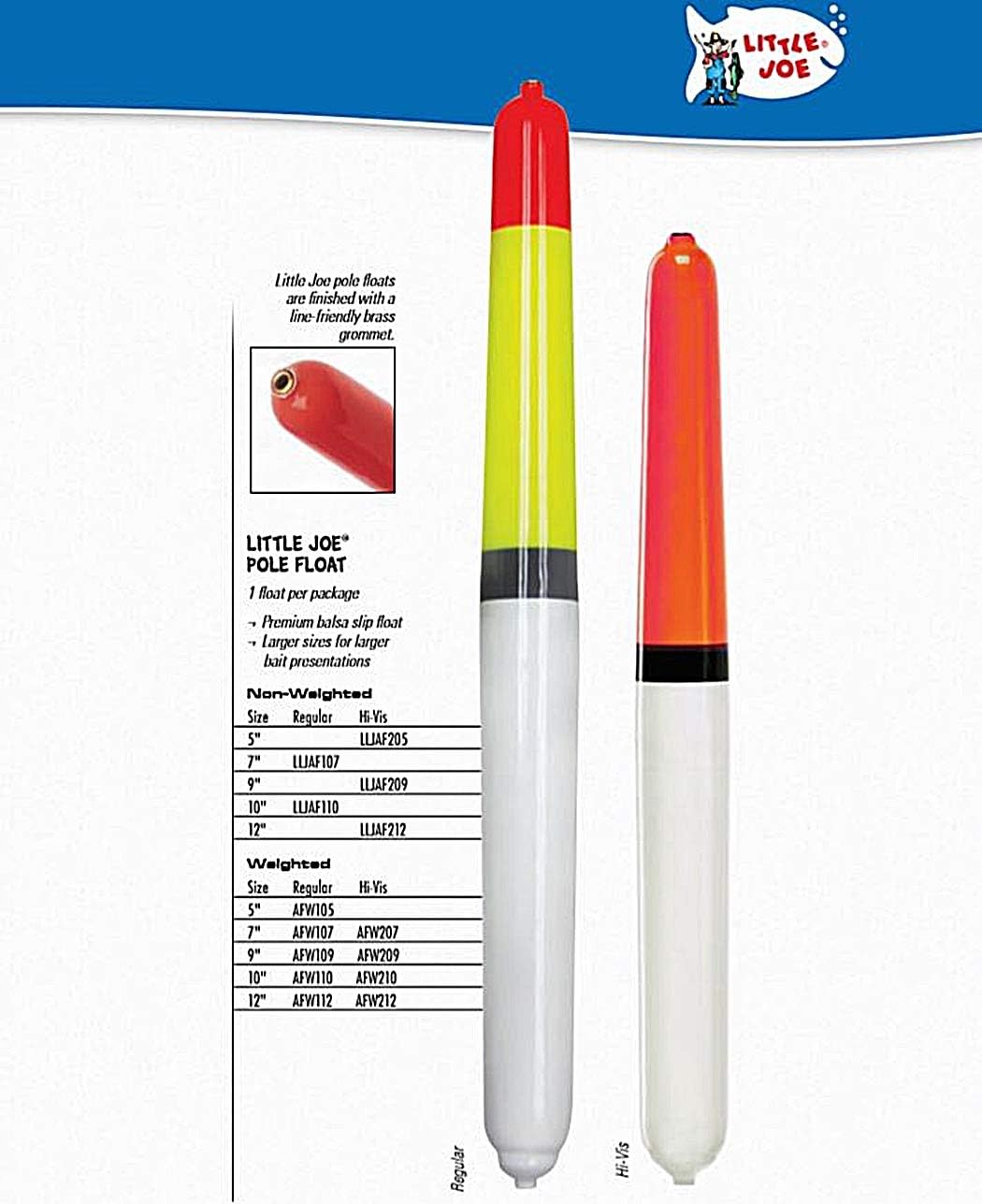 Little Joe High Visibility Weighted 5" Pole Float