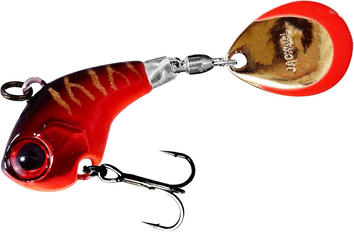 Jackall Deracoup Tail Spin Jig 1oz HL Red Tiger