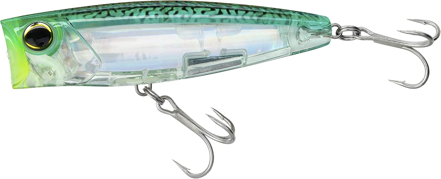 Yo-Zuri R1411-HGM 3D Inshore Popper (F) 90mm 3-1/2", Green Mackerel