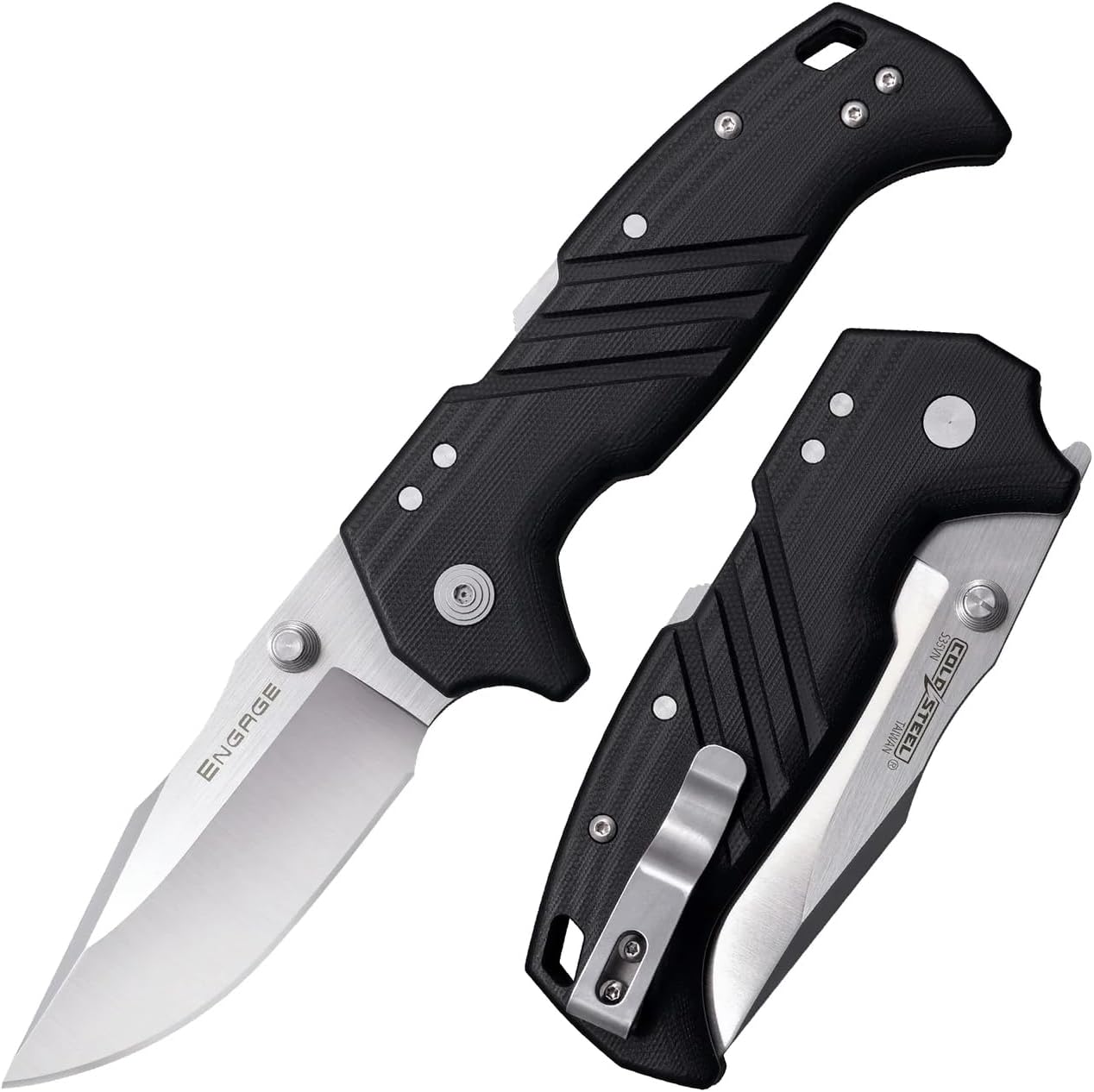 Cold Steel Engage 3.5" Folding Clip Blade Knife with Atlas Lock