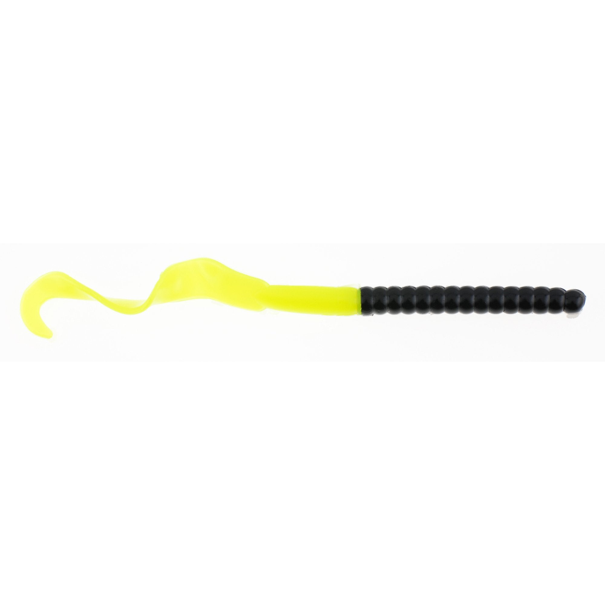 Berkley PowerBait Power Worms, 4" 15Pk, Black & Chartreuse