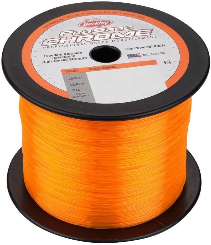 Berkley PSC1B40-80 Pro Spec Chrome 40lb, 1000 Yards, Blaze Orange