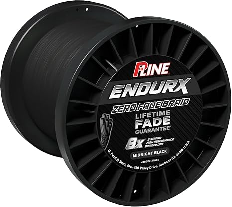 P-Line PEBB-2300-10 Endurx No Fade Braid 10lb 2300yd Midnight Black