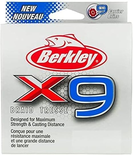 Berkley X9 Braid Superline, Crystal, 100lb, 2188yd