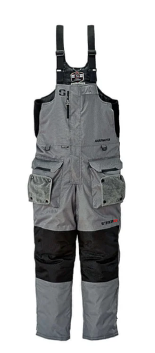 Striker Hardwater Bib Gray/Blk