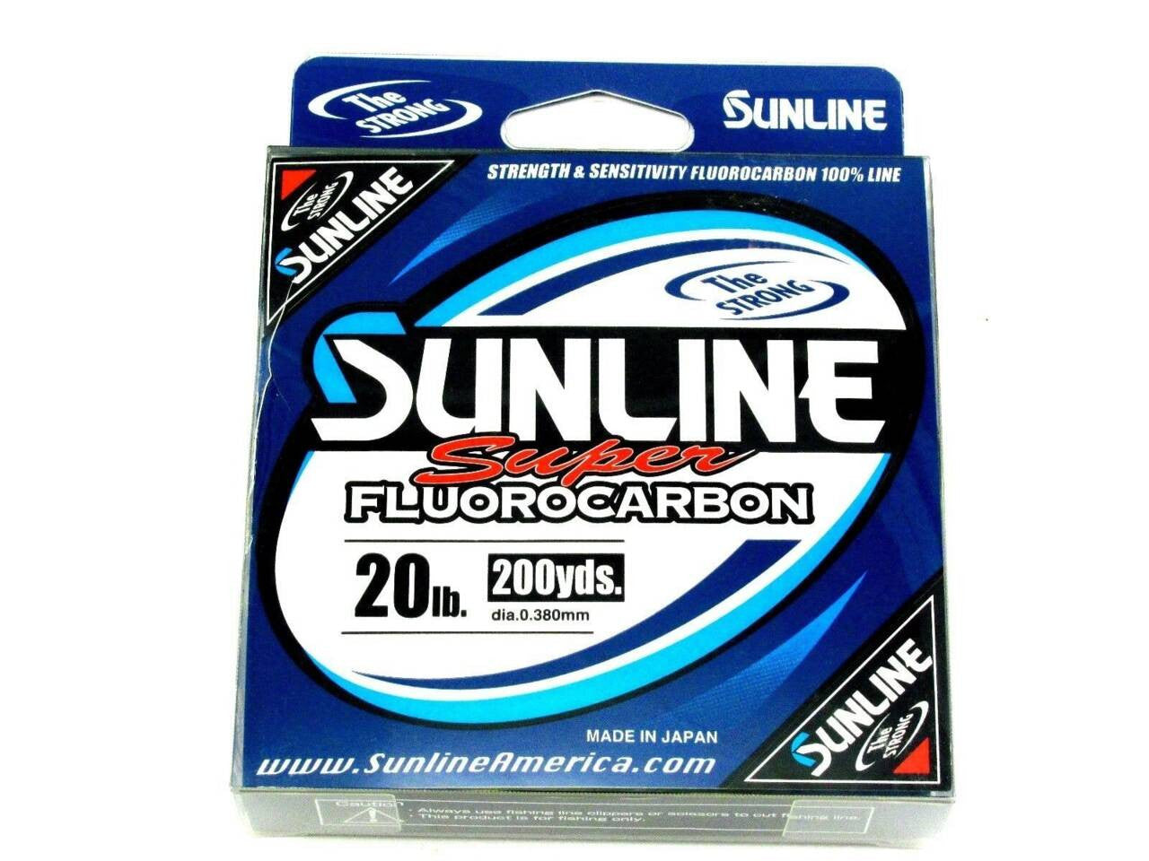 Sunline Super Flurocarbon Fishing Line 20lb 200yd Clear