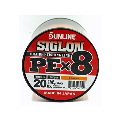 Sunline Siglon PEx8 8-Strand Braided Line 20lb 1968yd Orange