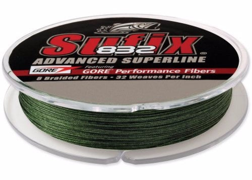Sufix 660-265G 832 Advanced Superline Braid 65lb 600yd Lo-Vis