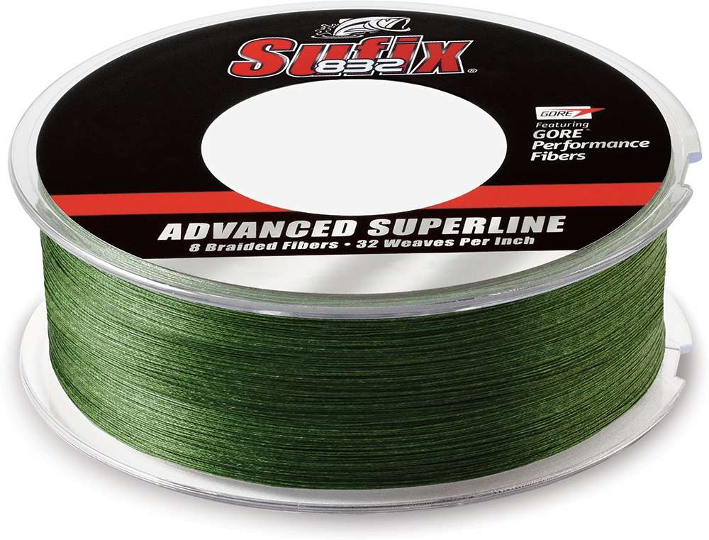 Sufix 660-280G 832 Advanced Superline Braid 80lb 600yd Lo-Vis