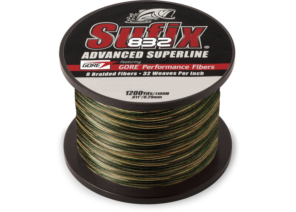 Sufix 660-310CA 832 Advanced Superline Braid 10lb 1200yd Camo