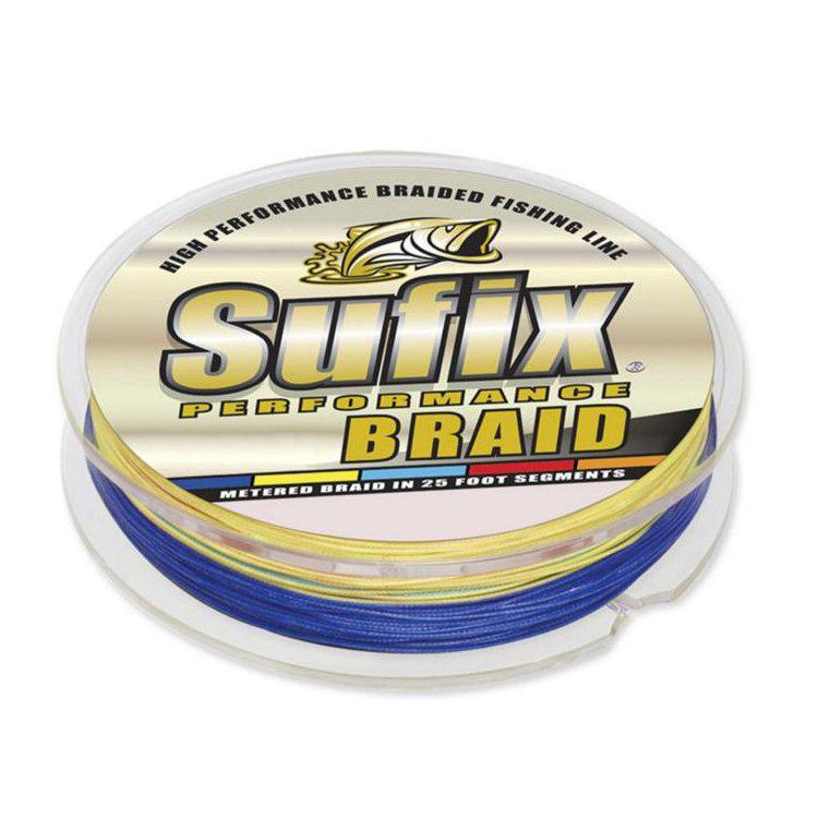2 Spools of Sufix Ice Fishing Braided Line 6lb Blue ~ 150 Yards Total ~ NEW