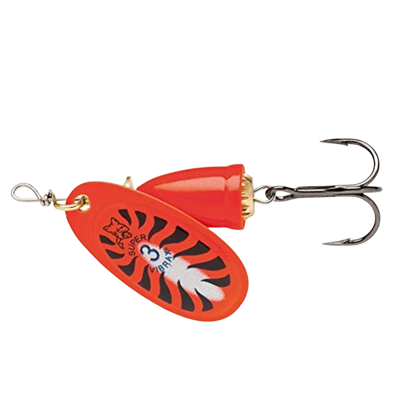 Blue Fox Classic Vibrax Spinner, 3/8 oz, Red Tiger Painted