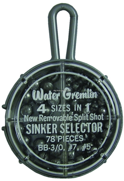 Water Gremlin Split-Shot Round Selector 78Pc