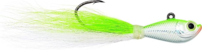 Eagle Claw Trokar Pro-V Bend Bucktail Jig, 3/4 oz, 3/0 Hook