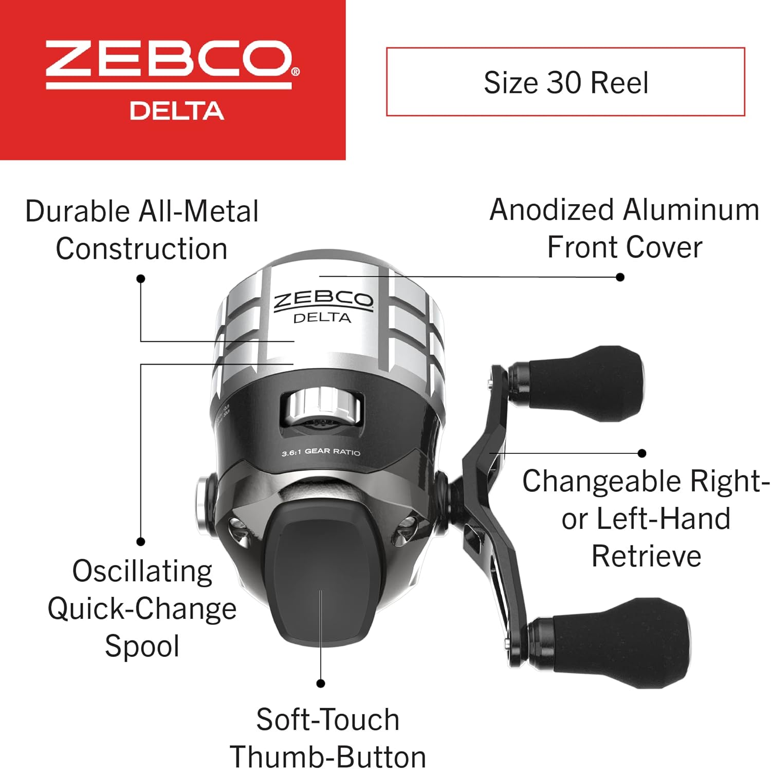 Zebco ZD30A Delta Spincast Reel