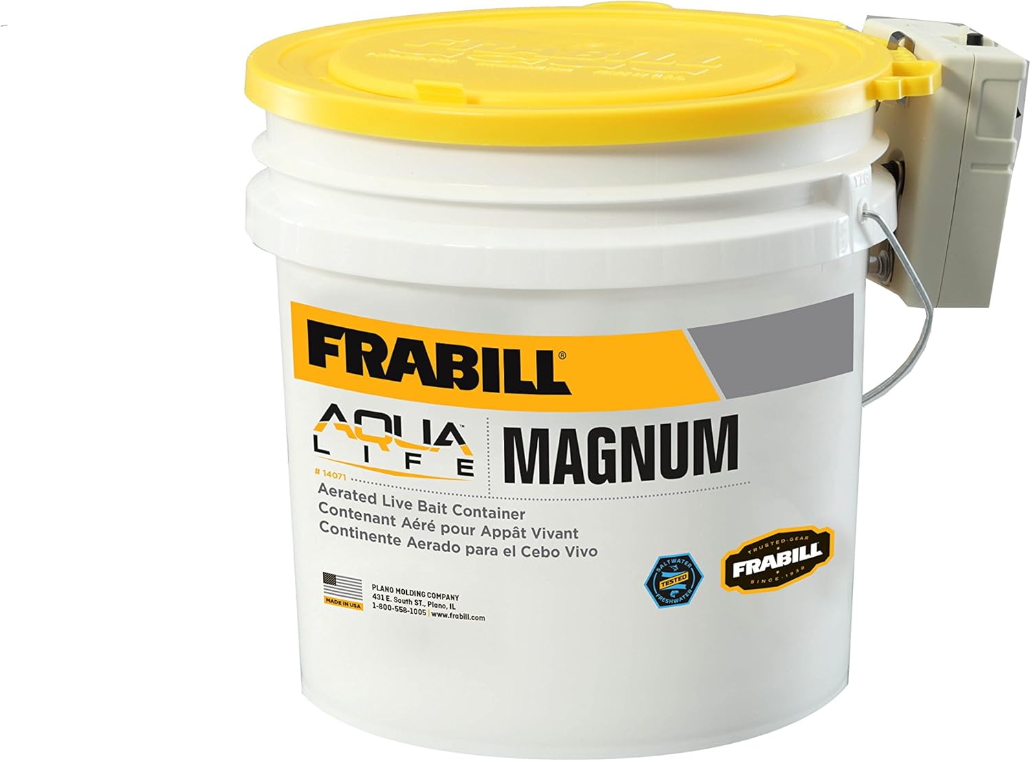 Frabill Magnum Bucket 4.25Gal w/Aerator (Replaces 1407)