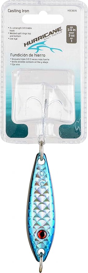 Hurricane Blue/Chrome Cast Iron 3oz 3.5"