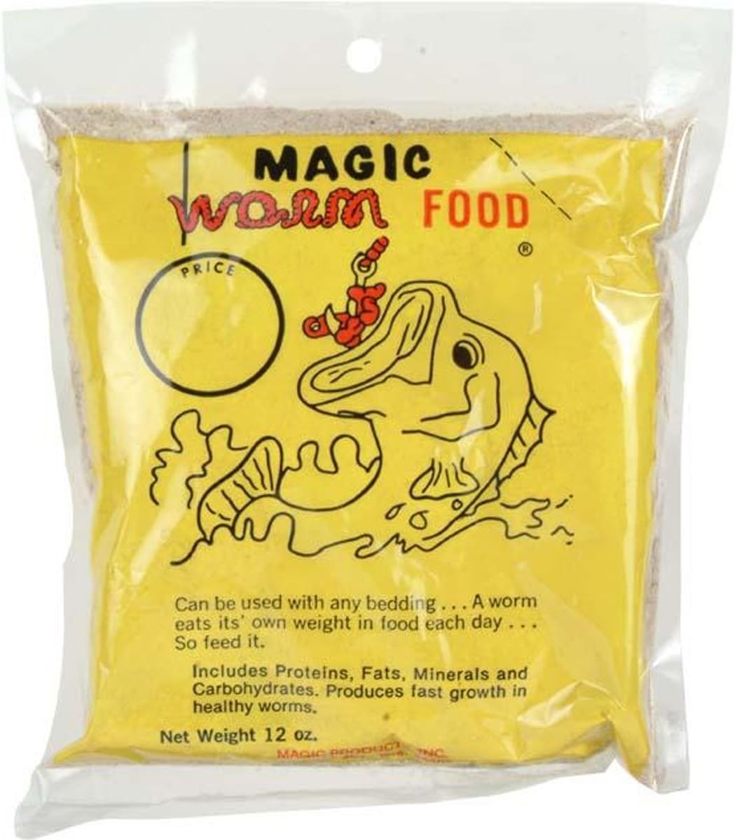 Magic Worm Food, 12oz, Brown