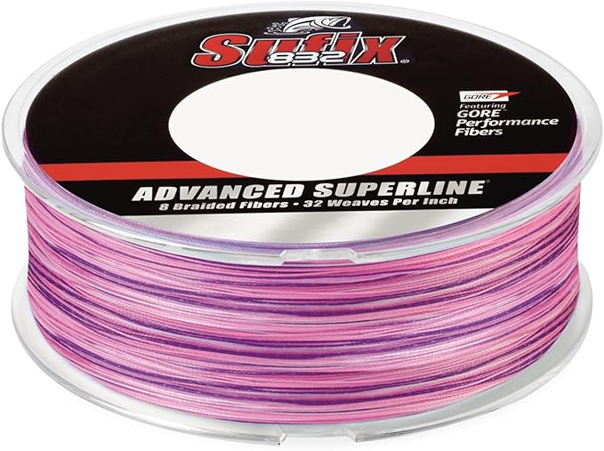 Sufix Advanced Superline, 40 lb Test, 600 Yard, Sunrise