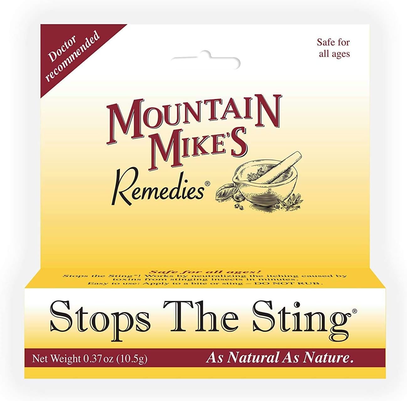 Mountain Mike's Remedies Stops the Sting Relief Ointment