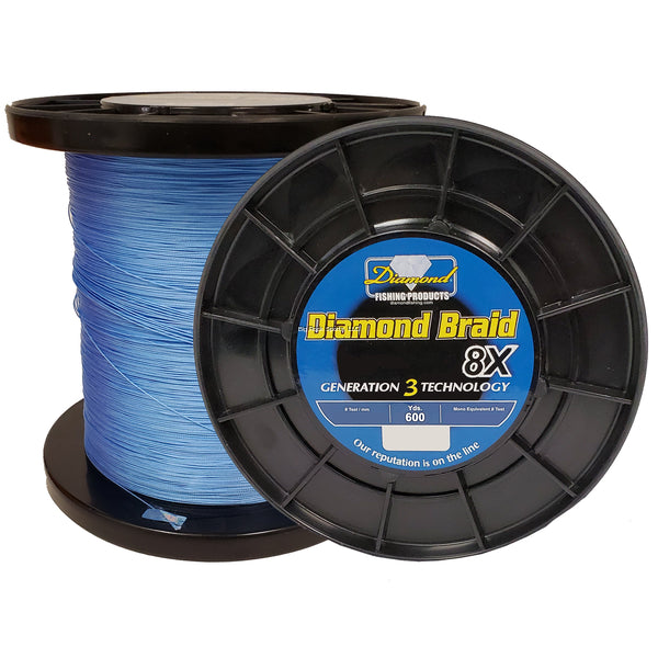 Diamond Braid Generation III 8x Braided Line - Blue - 80lb - 300yd