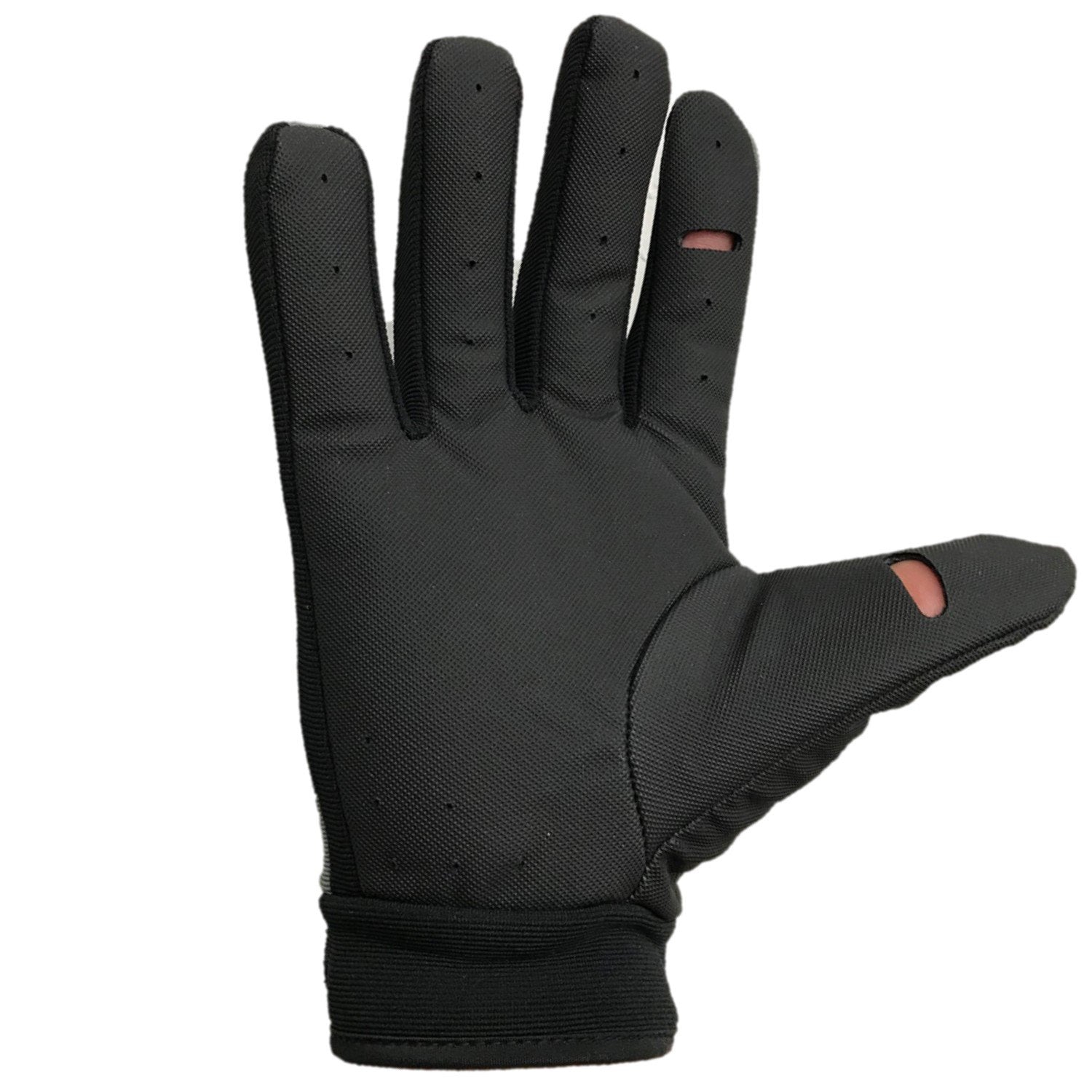 GlacierL Lt.Neoprene Glove Slt/Fng w/Imt Leather Palm, Lrg Black