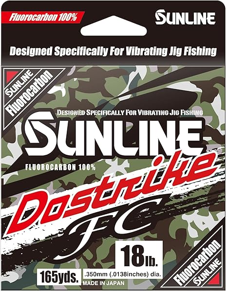 Sunline 63043162 Dostrike FC 16lb 165yd, metered smoke/dark green