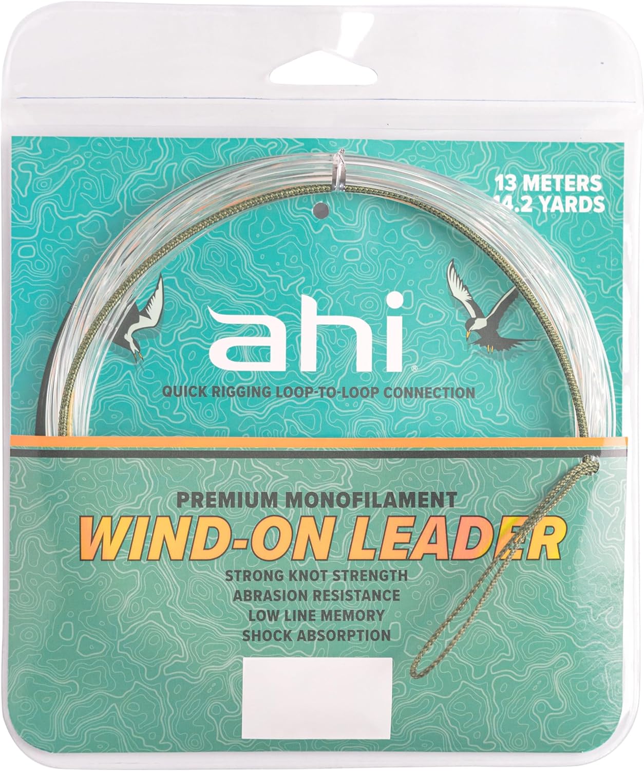 Ahi WIND-ON Mono Leader 150LB - 14.2yards 13meters