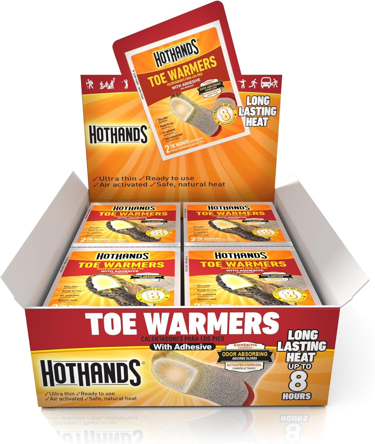 HotHands Tosti-Toes Toe Warmer 5Hrs of Heat 1ea